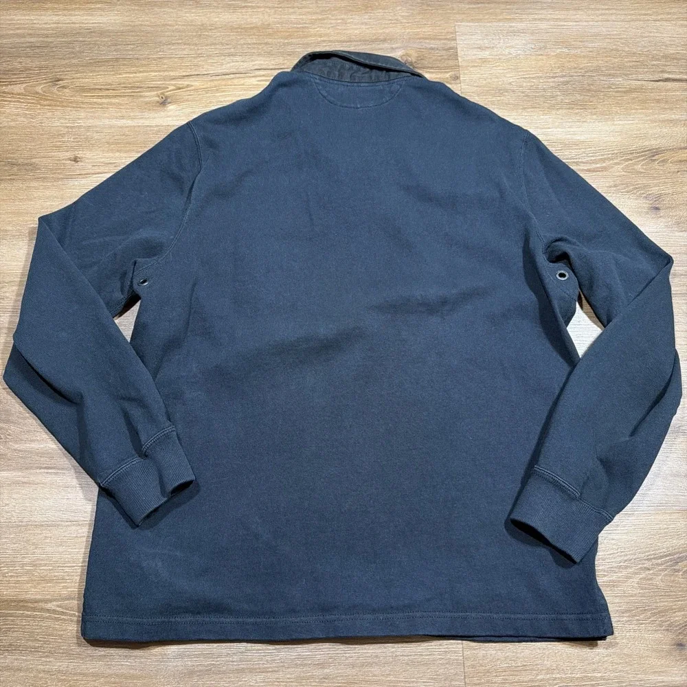 Polo Ralph Lauren Men's LARGE Bleecker Cup Navy Long Sleeve‎ Rugby Special Issue